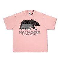 Salmon Mama Bear Sleep Disorders Awareness Urban Heavy Tee - Bettercallsaul