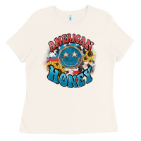 Bone American honey smiley Ladies Tee - NancyCooperArtShop