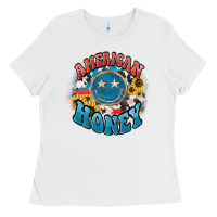 White American honey smiley Ladies Tee - NancyCooperArtShop