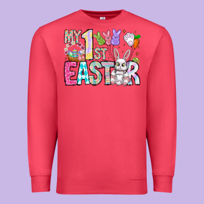 My 1st Easter Premium Sweatshirt Designed By Cowhidedigitalart