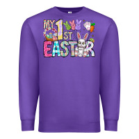 Purple My 1st Easter Premium Sweatshirt - CowhideDigitalArt
