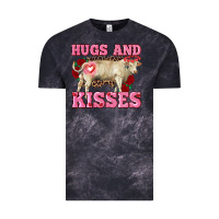 Cloud Black hugs and kisses charolais bull Vintage Tee - RanaPortraitStore