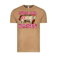 Vintage Camel hugs and kisses charolais bull Vintage Tee - RanaPortraitStore
