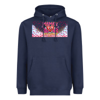 Navy Mama is Valentine 16oz Heavyweight Hoodie - CowhideDigitalArt