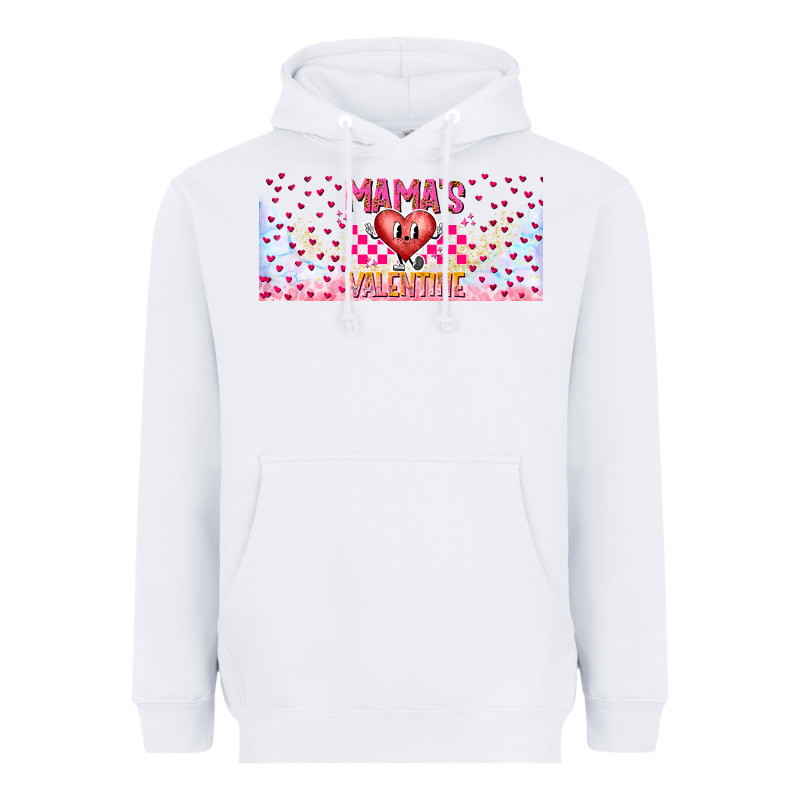 Mama Is Valentine 16oz Heavyweight Hoodie by CowhideDigitalArt | Teevron