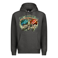 Charcoal Heather All American boy 4th of july Premium Hoodie - FaDigitalArtStudio