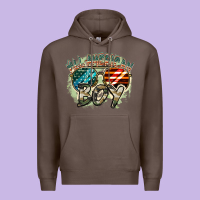 All American Boy 4th Of July Premium Hoodie Designed By Fadigitalartstudio