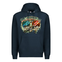 Navy All American boy 4th of july Premium Hoodie - FaDigitalArtStudio
