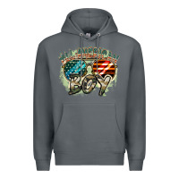 Rock All American boy 4th of july Premium Hoodie - FaDigitalArtStudio
