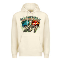 Sandshell All American boy 4th of july Premium Hoodie - FaDigitalArtStudio