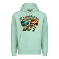 Seafoam All American boy 4th of july Premium Hoodie - FaDigitalArtStudio