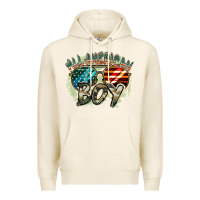 Tofu All American boy 4th of july Premium Hoodie - FaDigitalArtStudio