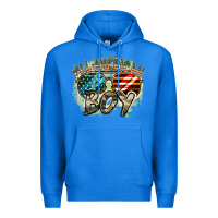 True Royal All American boy 4th of july Premium Hoodie - FaDigitalArtStudio