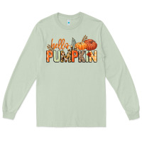 Matcha Hello pumpkin Long Sleeve Tee - NancyCooperArtShop