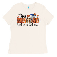 Bone this mamas heart is on that court Ladies Tee - MaliasSmallBusiness