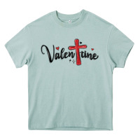 Arona valentine cross glitter Heavy Core Tee - MaliasSmallBusiness