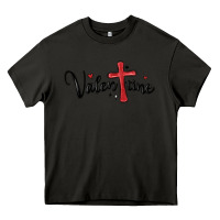 Asphalt valentine cross glitter Heavy Core Tee - MaliasSmallBusiness