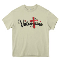 Mossy valentine cross glitter Heavy Core Tee - MaliasSmallBusiness