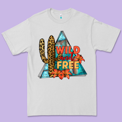 Wıld And Free Premium Tee Designed By Jahusdesignshop