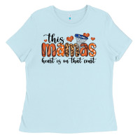 This Mamas Heart Is On That Court Ladies Tee | Teevron