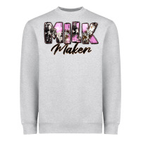 Heather Grey Milk Maker Mother's Day Heavyweight Sweatshirt - CowGirlArtShop