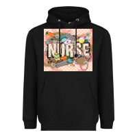 Black Easter Nurse Heavyweight Hoodie - LillyAllenDesigns