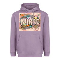 Lavender Easter Nurse Heavyweight Hoodie - LillyAllenDesigns