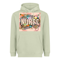 Matcha Easter Nurse Heavyweight Hoodie - LillyAllenDesigns