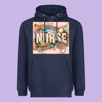 Easter Nurse Heavyweight Hoodie Designed By Lillyallendesigns
