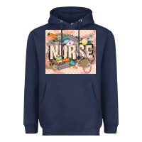 Navy Easter Nurse Heavyweight Hoodie - LillyAllenDesigns