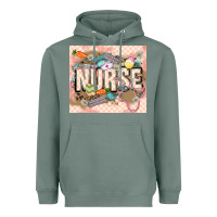 Sage Easter Nurse Heavyweight Hoodie - LillyAllenDesigns