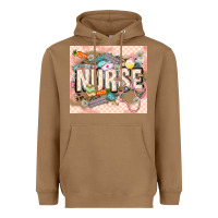 Toasted Coconut Easter Nurse Heavyweight Hoodie - LillyAllenDesigns