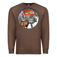 Chestnut mule buck deer christmas Premium Sweatshirt - LillyAllenDesigns