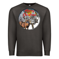 Smoke mule buck deer christmas Premium Sweatshirt - LillyAllenDesigns