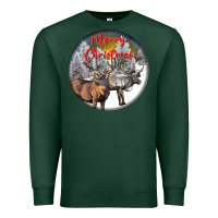 Sports Green mule buck deer christmas Premium Sweatshirt - LillyAllenDesigns