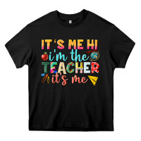 Black its me hi im the teacher its me nca Heavy Core Tee - NancyCooperArtShop