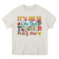 Cream its me hi im the teacher its me nca Heavy Core Tee - NancyCooperArtShop