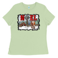 Matcha noel with windmill and farm Ladies Tee - RanaPortraitStore