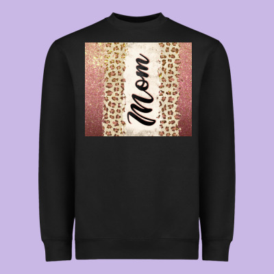 Rose Gold Mom Leopard Glitter Heavyweight Sweatshirt Designed By Cowgirlartshop