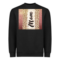 Black Rose gold mom leopard glitter Heavyweight Sweatshirt - CowGirlArtShop