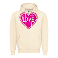 Sandshell valentine's day hearts Zipper Hoodie - FaDigitalArtStudio