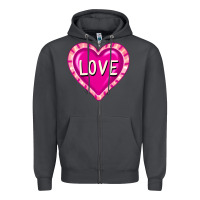 Smoke valentine's day hearts Zipper Hoodie - FaDigitalArtStudio