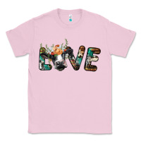 Bubblegum Pink love with holstein cow Classic Tee - BarkalooDesign