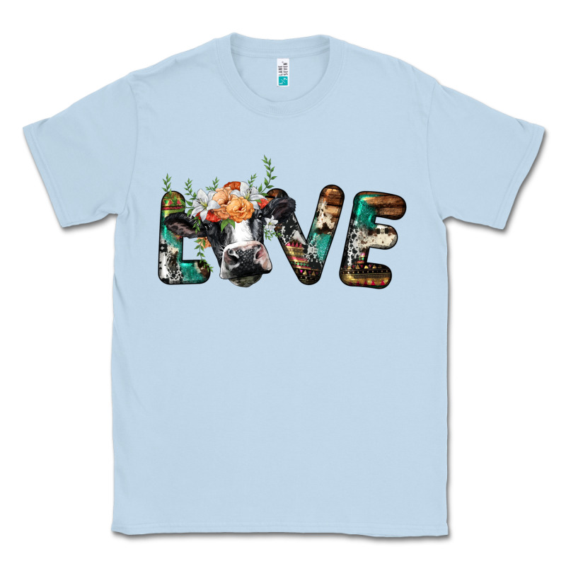 Love With Holstein Cow Classic Tee by BarkalooDesign | Teevron