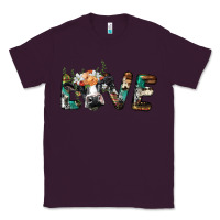 Plum love with holstein cow Classic Tee - BarkalooDesign