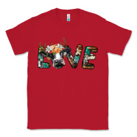 Red love with holstein cow Classic Tee - BarkalooDesign