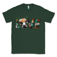 Sports Green love with holstein cow Classic Tee - BarkalooDesign
