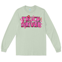 Matcha Breast Cancer truck driver Long Sleeve Tee - texasbilliewilder