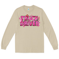 Mushroom Breast Cancer truck driver Long Sleeve Tee - texasbilliewilder