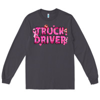 Smoke Breast Cancer truck driver Long Sleeve Tee - texasbilliewilder
